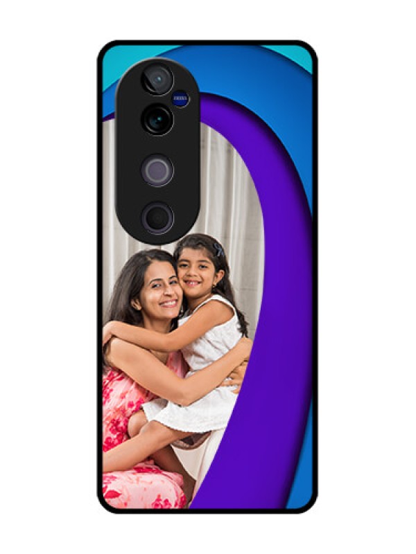 Custom Vivo V40 Pro 5G Custom Glass Phone CaseSimple Pattern Design