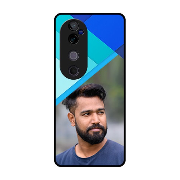 Vivo V40 Pro 5G Custom Glass Phone CaseBlue Pattern Design