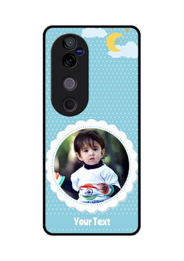 Vivo V40 Pro 5G Custom Glass Phone CaseViolet Pattern Design