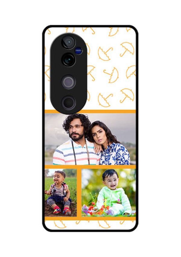 Vivo V40 Pro 5G Custom Glass Phone CaseYellow Pattern Design