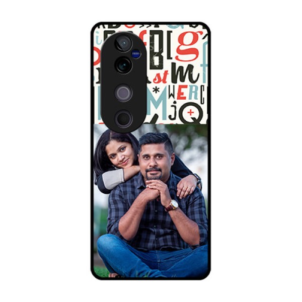 Vivo V40 Pro 5G Custom Glass Phone CaseAlphabet Design
