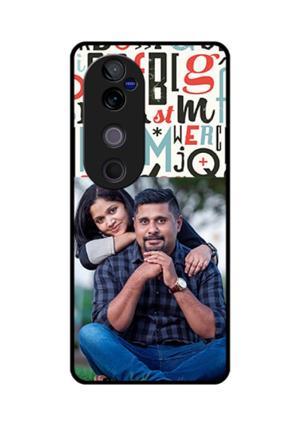 Vivo V40 Pro 5G Custom Glass Phone CaseAlphabet Design