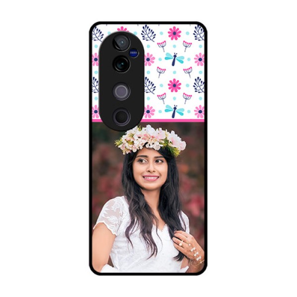 Vivo V40 Pro 5G Custom Glass Phone CaseColorful Flower Design Vivo V40 Pro 5G Custom Glass Phone CaseColorful Flower Design