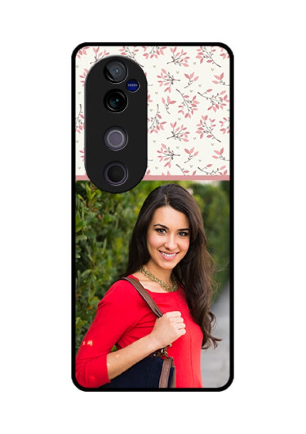 Vivo V40 Pro 5G Custom Glass Phone CaseStunning Floral Design