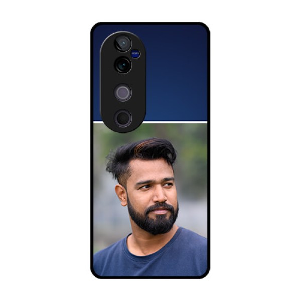 Vivo V40 Pro 5G Custom Glass Phone CaseSimple Royal Blue Design