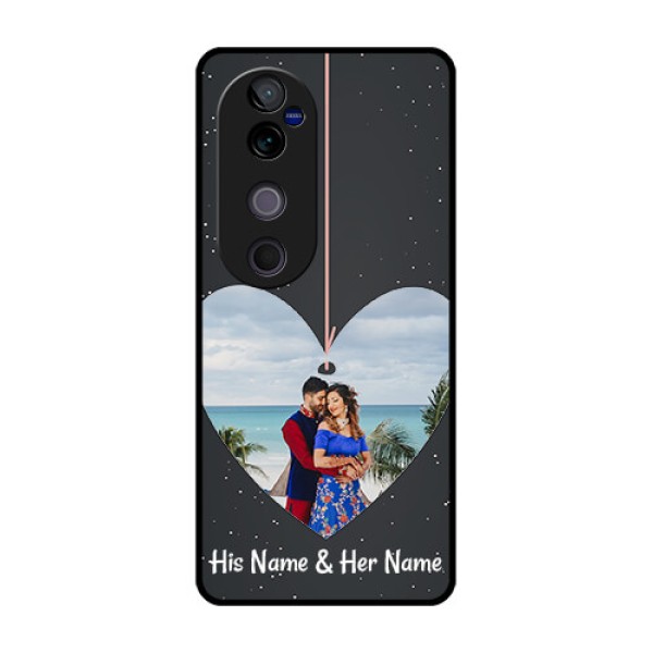 Vivo V40 Pro 5G Custom Glass Phone CaseHanging Heart Design