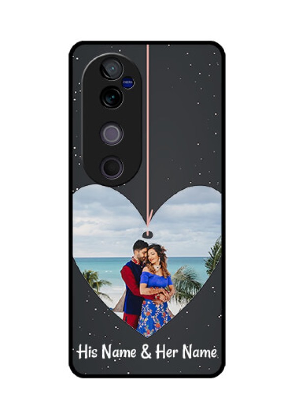 Vivo V40 Pro 5G Custom Glass Phone CaseHanging Heart Design