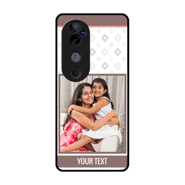 Vivo V40 Pro 5G Custom Glass Phone CaseSimple Diamond Design Vivo V40 Pro 5G Custom Glass Phone CaseSimple Diamond Design