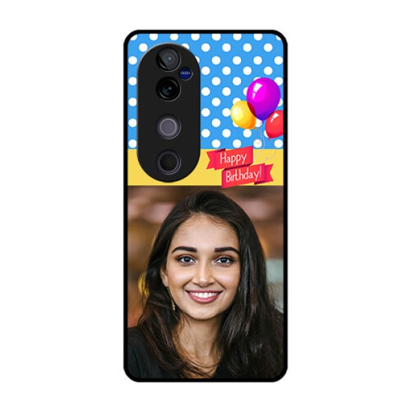 Vivo V40 Pro 5G Custom Glass Phone CaseHappy Birthday Design