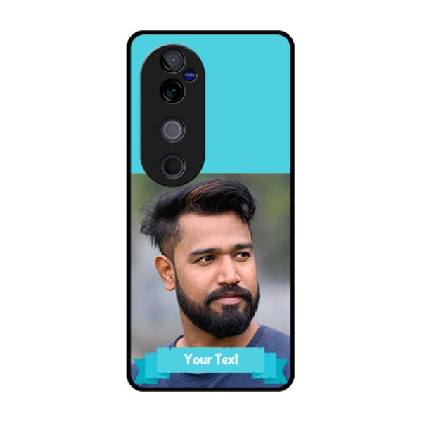 Vivo V40 Pro 5G Custom Glass Phone CaseBlue Color Design