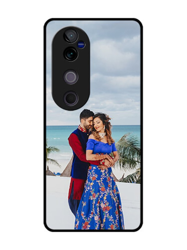 Custom Vivo V40 Pro 5G Custom Glass Phone CaseUpload Full Picture Design