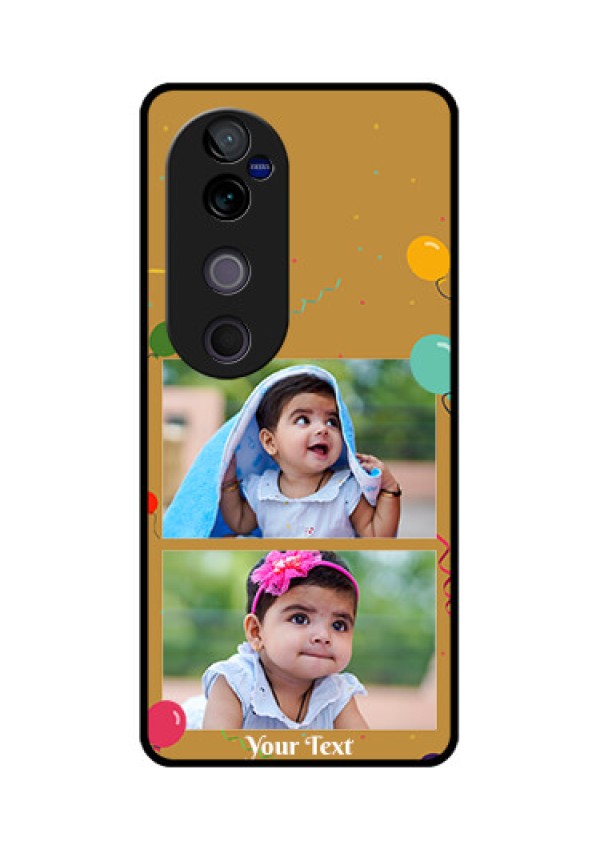 Vivo V40 Pro 5G Custom Glass Phone CaseImage Holder With Birthday Celebrations Design