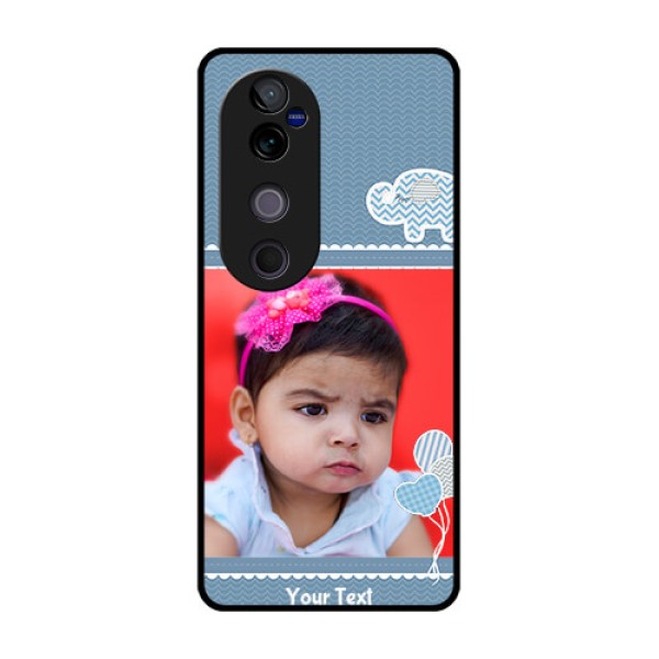 Vivo V40 Pro 5G Custom Glass Phone CaseWith Kids Pattern Design