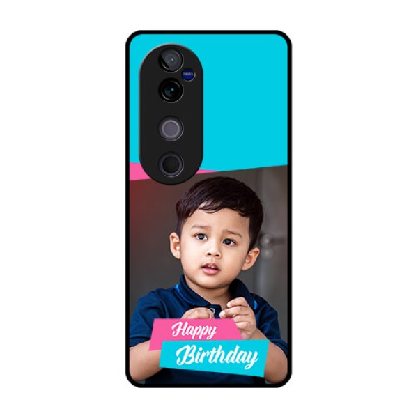 Vivo V40 Pro 5G Custom Glass Phone CaseImage Holder With 2 Color Design