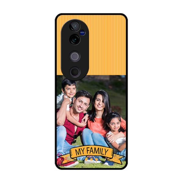 Vivo V40 Pro 5G Custom Glass Phone CaseMy Family Design