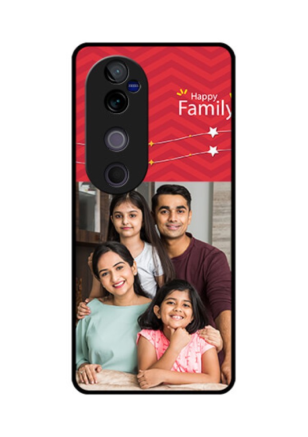 Vivo V40 Pro 5G Custom Glass Phone CaseHappy Family Design