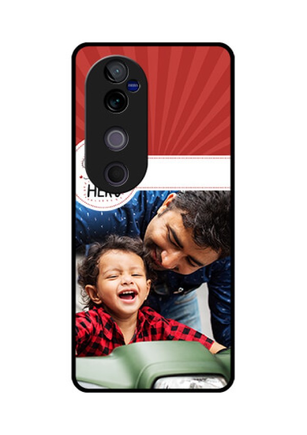 Vivo V40 Pro 5G Custom Glass Phone CaseMy Dad Hero Design