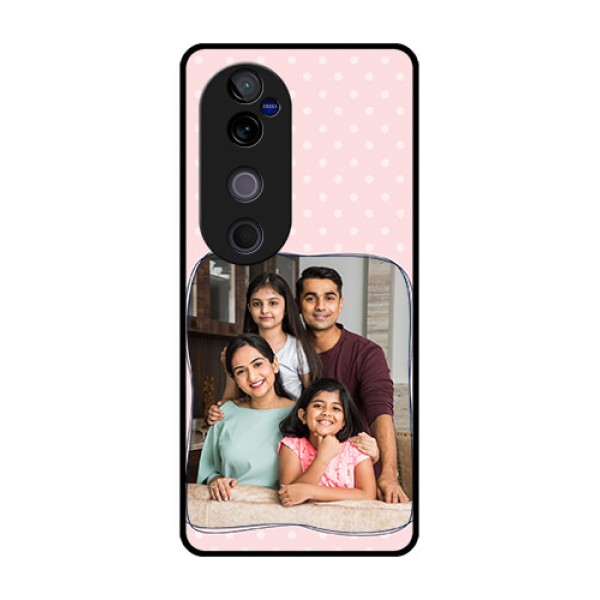 Vivo V40 Pro 5G Custom Glass Phone CaseFamily With Dots Design