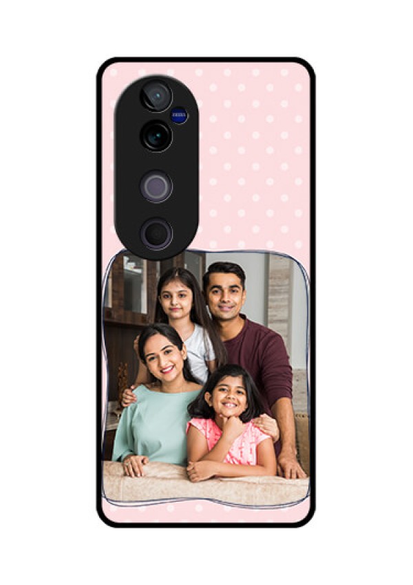 Vivo V40 Pro 5G Custom Glass Phone CaseFamily With Dots Design