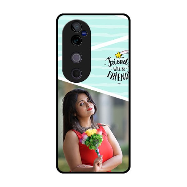 Vivo V40 Pro 5G Custom Glass Phone CaseFriends Picture Icon Design
