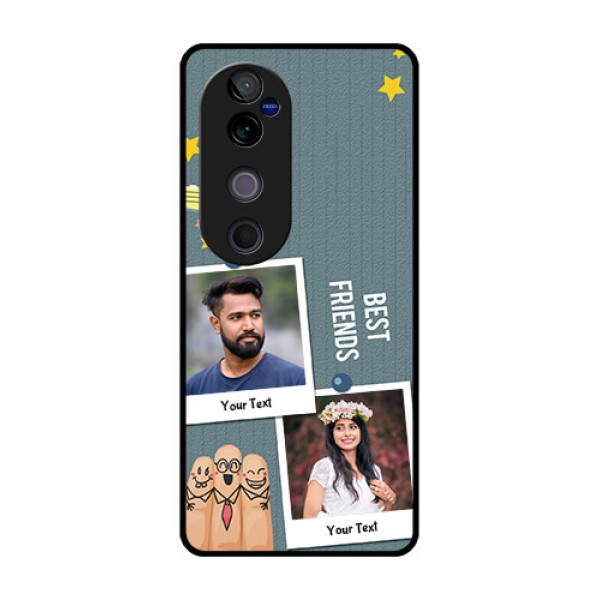 Vivo V40 Pro 5G Custom Glass Phone CaseSticky Frames And Friendship Design Vivo V40 Pro 5G Custom Glass Phone CaseSticky Frames And Friendship Design