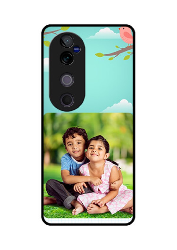 Vivo V40 Pro 5G Custom Glass Phone CaseDoodle Love Design