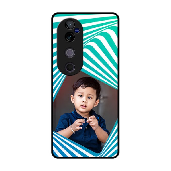 Vivo V40 Pro 5G Custom Glass Phone CaseAbstract Spiral Design