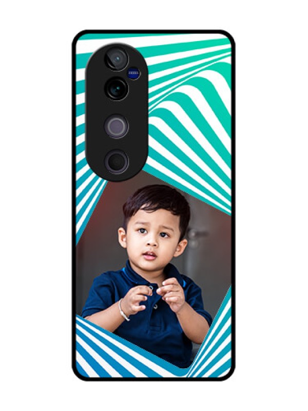 Custom Vivo V40 Pro 5G Custom Glass Phone CaseAbstract Spiral Design