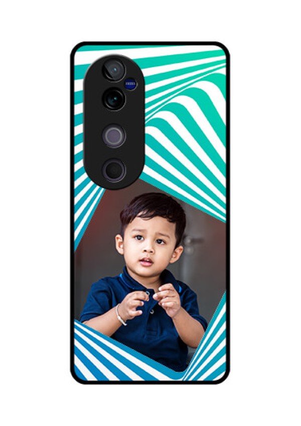 Vivo V40 Pro 5G Custom Glass Phone CaseAbstract Spiral Design