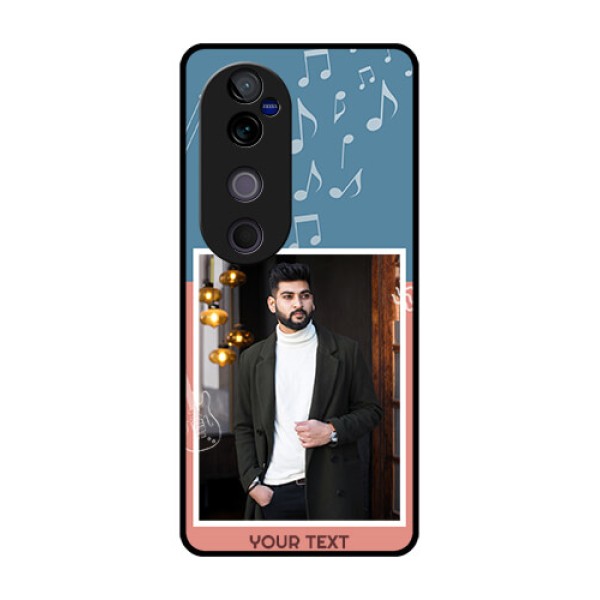 Vivo V40 Pro 5G Custom Glass Phone CaseWith Color Musical Note Design Vivo V40 Pro 5G Custom Glass Phone CaseWith Color Musical Note Design