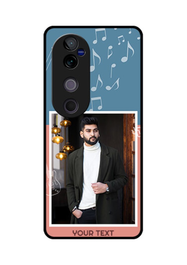 Vivo V40 Pro 5G Custom Glass Phone CaseWith Color Musical Note Design