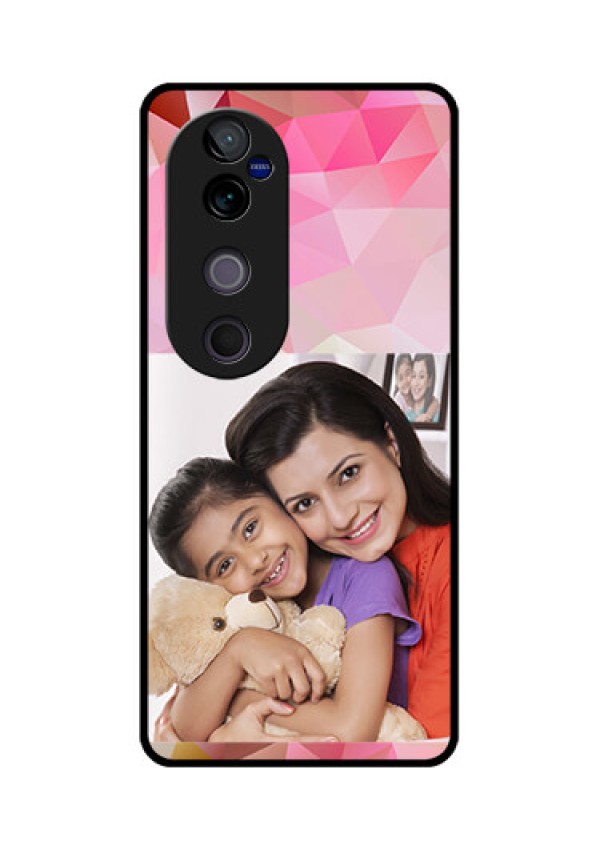 Vivo V40 Pro 5G Custom Glass Phone CaseAbstract Triangle Design