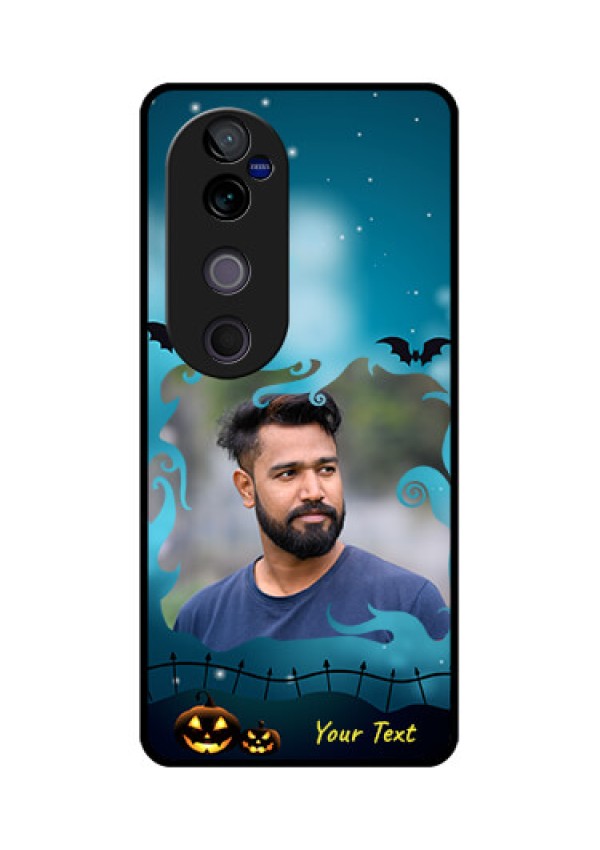 Vivo V40 Pro 5G Custom Glass Phone CaseHalloween Frame Design
