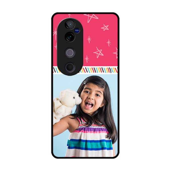 Vivo V40 Pro 5G Custom Glass Phone CaseLine Art Design