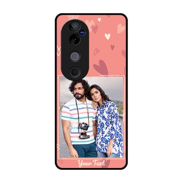 Vivo V40 Pro 5G Custom Glass Phone CaseLove Doodle Art Design