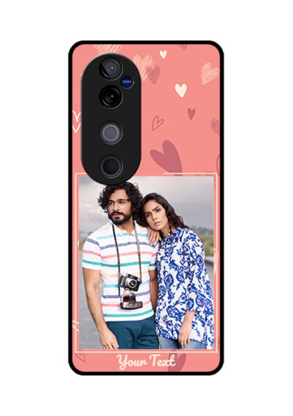 Vivo V40 Pro 5G Custom Glass Phone CaseLove Doodle Art Design
