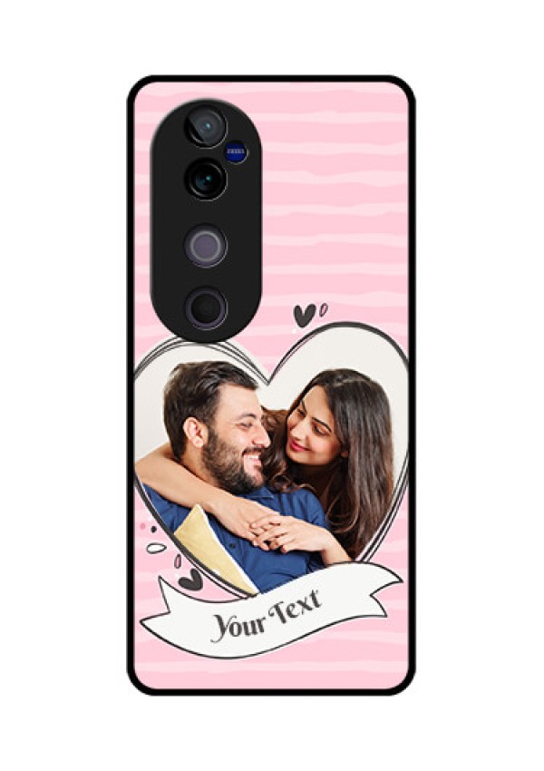 Vivo V40 Pro 5G Custom Glass Phone CaseVintage Heart Design