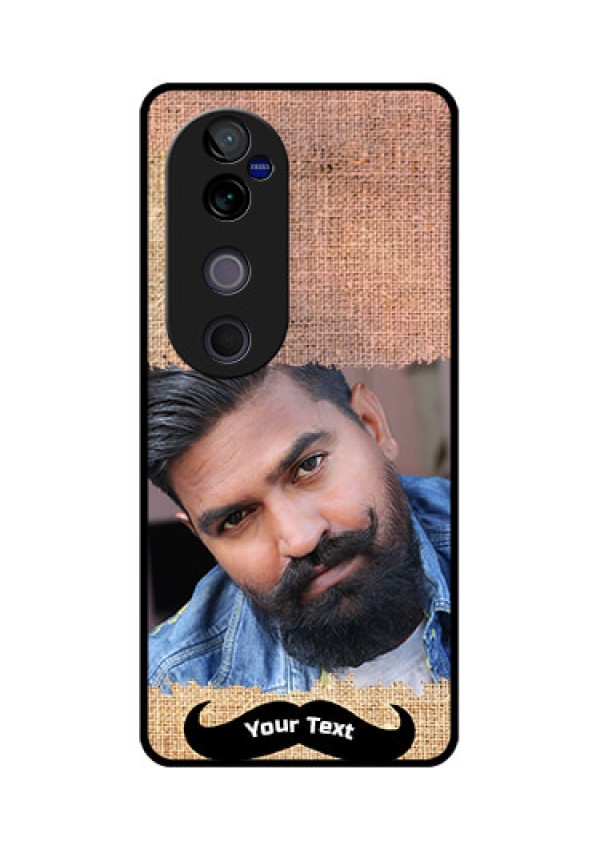 Vivo V40 Pro 5G Custom Glass Phone CaseWith Texture Design
