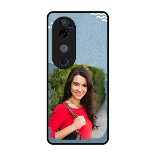 Vivo V40 Pro 5G Custom Glass Phone CaseGrunge Line Art Design Vivo V40 Pro 5G Custom Glass Phone CaseGrunge Line Art Design