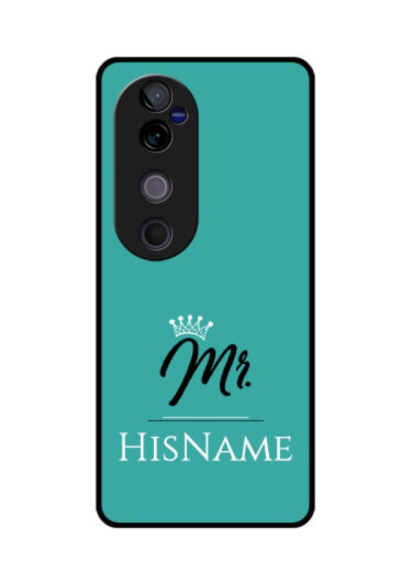 Vivo V40 Pro 5G Custom Glass Phone CaseMr With Name Design