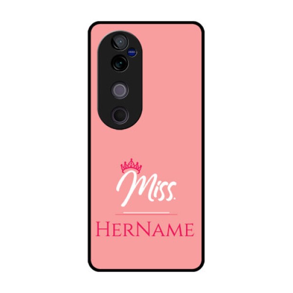 Vivo V40 Pro 5G Custom Glass Phone CaseMrs With Name Design