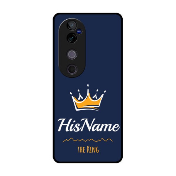 Vivo V40 Pro 5G Custom Glass Phone CaseKing With Name Design