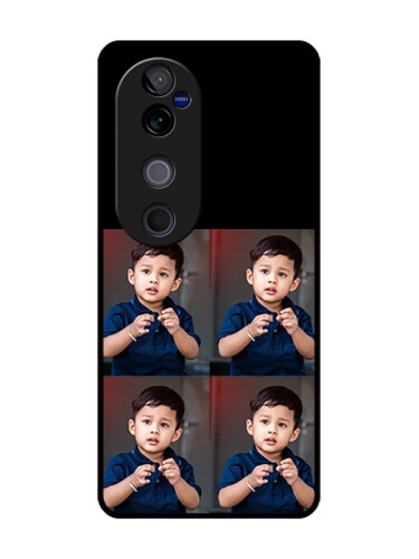 Custom Vivo V40 Pro 5G Custom Glass Phone Case4 Image Holder Design