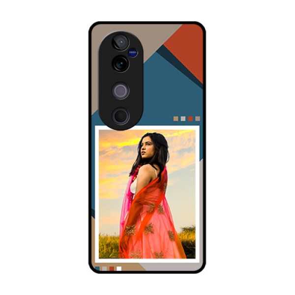 Vivo V40 Pro 5G Custom Glass Phone CaseRetro Color Pallet Design