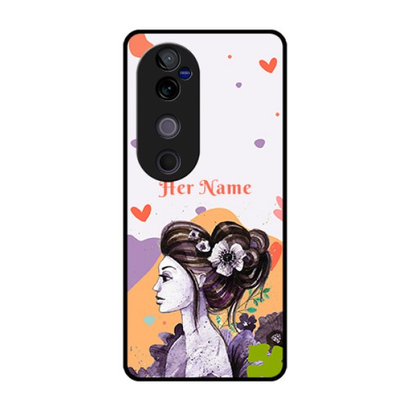 Vivo V40 Pro 5G Custom Glass Phone CaseWoman And Nature Design Vivo V40 Pro 5G Custom Glass Phone CaseWoman And Nature Design