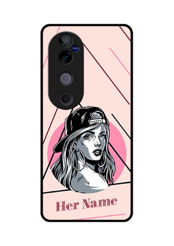 Vivo V40 Pro 5G Custom Glass Phone CaseRockstar Girl Design