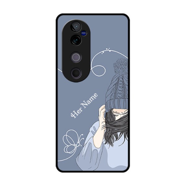 Vivo V40 Pro 5G Custom Glass Phone CaseGirl In Winter Outfit Design Vivo V40 Pro 5G Custom Glass Phone CaseGirl In Winter Outfit Design