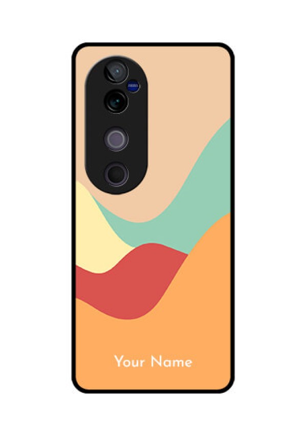 Vivo V40 Pro 5G Custom Glass Phone CaseOcean Waves Multi - Colour Design