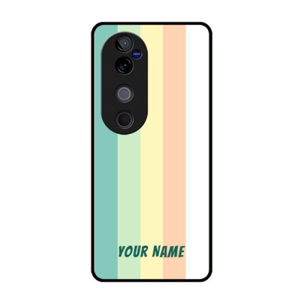 Vivo V40 Pro 5G Custom Glass Phone CaseMulti - Colour Stripes Design Vivo V40 Pro 5G Custom Glass Phone CaseMulti - Colour Stripes Design