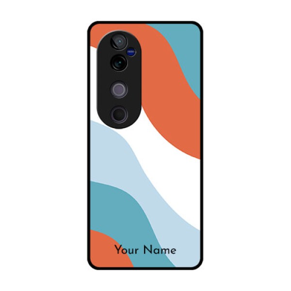 Vivo V40 Pro 5G Custom Glass Phone CaseColoured Waves Design